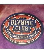 Vintage Olympic Club Cafe Brewery Centralia WA Beer Drink Coaster Cardboard - £4.48 GBP