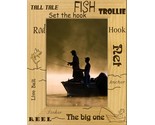 Fishing Words Laser Engraved Wood Picture Frame Portrait (5 x 7) - $30.99