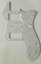 Guitar Pickguard For Tele Classic Player Thinline TV Jones,4 Ply White Pearl - £13.82 GBP