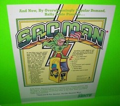 Pac-Man Arcade FLYER Sac-Man Conversion Kit Vintage Retro NOS Promo Artw... - $20.70