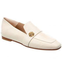 Stuart Weitzman Wylie Star Ivory Leather Loafer Size 10 $375 New - £79.10 GBP