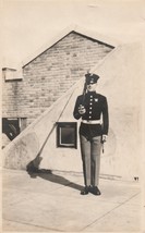 Vintage Portrait FOUND PHOTOGRAPH Black And White Original Military Man ... - £10.19 GBP