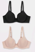Beauty by Bali Women&#39;s 38DD 2pk T-Shirt Bra B202 - Paris Beige/Black - $551.50 MXN