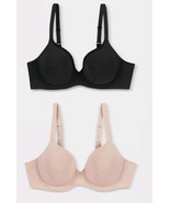 Beauty by Bali Women&#39;s 38DD 2pk T-Shirt Bra B202 - Paris Beige/Black - $551.50 MXN