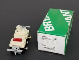 NIB HUBBELL 6405I SINGLE POLE SWITCH AND PILOT COMBINATION RECEPTACLE, 1... - $19.95