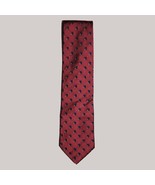 Lord And Taylor Men Dress Silk Red Tie 3.5&quot; wide 59&quot; Long - £10.73 GBP