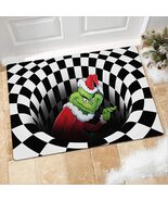 The Grinch Christmas Anti-Slip Door Mat Rug 3D Indoor Outdoor Rug 35.4&quot; ... - $18.21