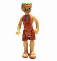 Fisher Price Go Anywhere Sweet Streets Swimming Pool Lifeguard Swimmer Girl Teen - £7.00 GBP