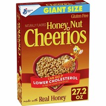 Cheerios Breakfast Cereal, Honey Nut Cheerios with Oats, Gluten Free, 27... - $8.90