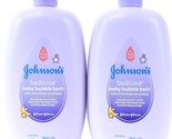 2 Johnsons No More Tears 28 Oz Bedtime Baby Bubble Bath With Natural Cal... - $29.99