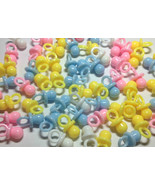 Assorted 7/8&quot; Mini Pacifiers Baby Shower Charm Favor Party Game Decorati... - £3.93 GBP+