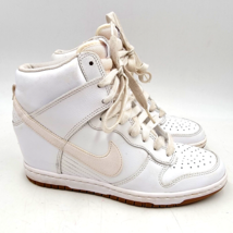 Nike Dunk Sky High Essential Hidden Wedge Womens 8 White Sneaker 644877-103 - $98.95