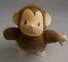 Vintage 2001 Smoby Cotoons Moki Monkey Animal Plush w/Plastic Face Cloth Body - $148.50