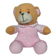 National Entertainment Network NEN Pink Teddy Bear Plush Stuffed Animal 2010 10&quot; - £19.83 GBP