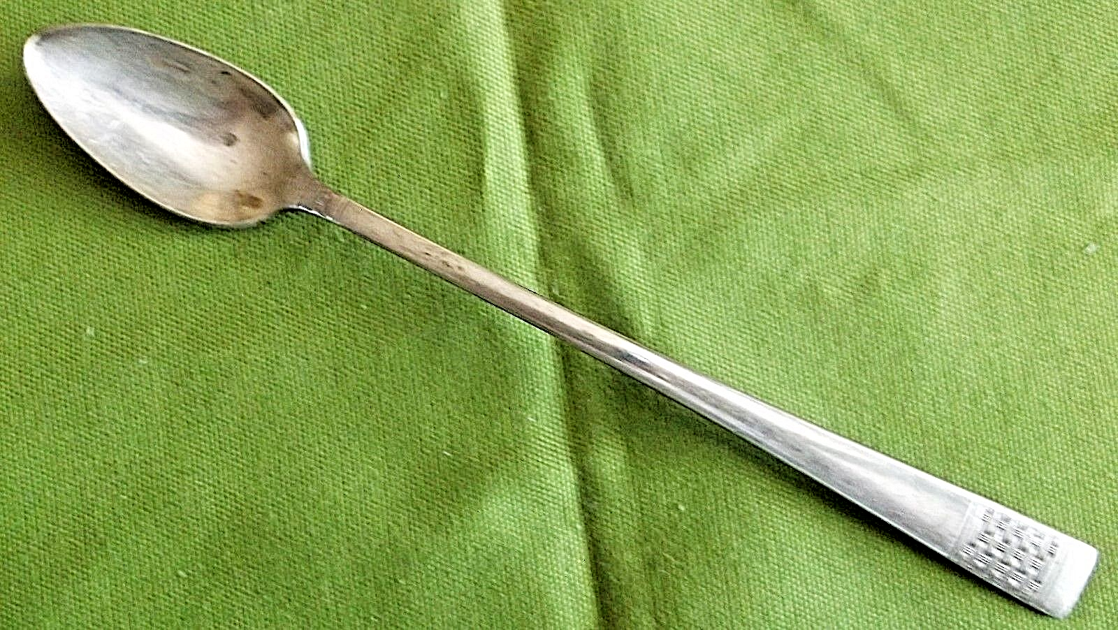 National Silver Co Silverplate Calvalcade Iced Teaspoon 1946 Light Heel Wear  - $5.93