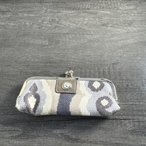 Spartina Daufuskie Island Olive Green Beige Gray Design Kisslock Coin Purse - $373.03 MXN