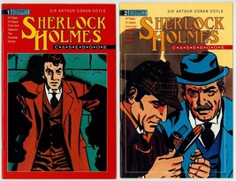 Sherlock Holmes Comic Set Eternity #1 #2 Frank Giacola Art Newspaper Comic Strip - £13.44 GBP