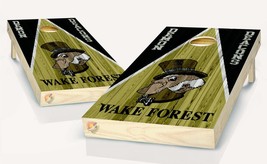 Wake Forest Cornhole Board Vinyl Wrap Laminated Sticker Set Decal - £43.10 GBP