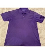 Nike Golf Tour Performance Polo Shirt Men&#39;s Size Large Purple Dri-Fit Ca... - £13.22 GBP