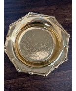 Vintage Germany Versilbert (?) Brass Plate Bowl Gorgeous! Traditional Cl... - $20.00