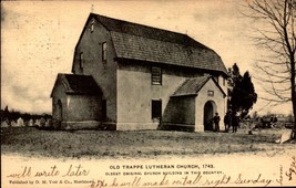 Udb POSTCARD-OLD Trappe Lutheran Church, Oldest Church Building In Country BK66 - £7.78 GBP