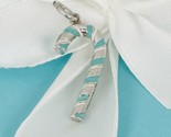 Tiffany &amp; Co Candy Cane Christmas Charm in Blue Enamel and Silver - $895.00