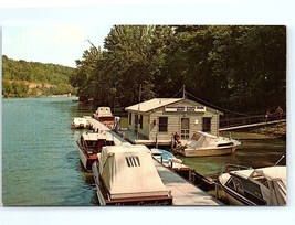 Postcard Kentucky  Fort Boonesborough State Park Boat Dock 1969 KY River - £4.98 GBP