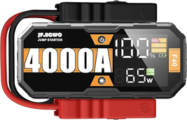 JF.EGWO 4000A Portable Car Jump Starter, 12V Lithium Jump Starter Battery Pack f - £303.36 GBP