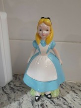 Disney Alice  In Wonderland Porcelain Figurine Japan Vintage  - $57.32