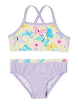 Wonder Nation Toddler Girls Butterfly Bikini 2 Piece Set Size 12 Months - £15.72 GBP