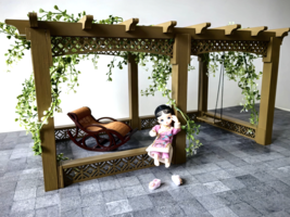 1:12 Chinese Grape Trellis Only for 1/12 Scale Doll / Art / Decoration - $6.68+