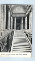 Stairway to Senate Chamber State Capitol St Paul Minnesota Postcard Posted 1909 - £4.07 GBP