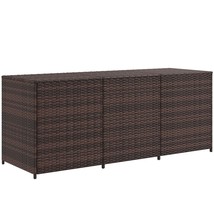 Outsunny 175 Gallon PE Rattan Outdoor Storage Deck Box w/ Liner - $5,498.60 MXN