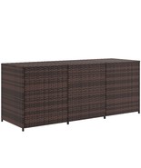 Outsunny 175 Gallon PE Rattan Outdoor Storage Deck Box w/ Liner - €255,04 EUR