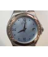 CITIZEN ECO-DRIVE E010-H29859-HST Diamonds Silver Date Women&#39;s Wristwatch - $206.35 CAD