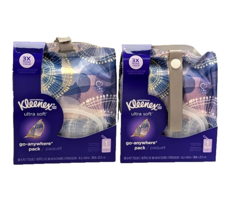 2-Pack Kleenex Ultra Soft Go Anywhere 3-Ply Tissue + Handle Pouch 30 Cou... - $15.67