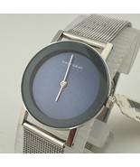 Unused Kettegat Germany Quartz Watch Women Silver Blue Mesh Band Analog ... - €22,76 EUR