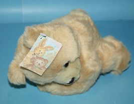 Flowers Inc Balloons Prayer Hands Teddy Bear 9&quot; Beige Tan Plush Stuffed Tag - $10.00