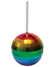 Rainbow Disco Ball Cup - 12 Oz - £13.65 GBP