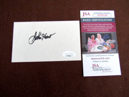 John Hart The Lone Ranger Actor Signed Auto Vintage Index Card Jsa Beauty - £46.56 GBP