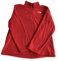 The North Face Sweater Adult Large Red Quarter Zip Fleece Mens Polartec ... - $27.71