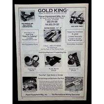 Gold King Dredges Vintage Print Ad 90s Gold Mining Placer Equipment Buckeye AZ - $13.88