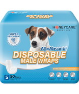 Honey Care All-Absorb A26 Male Dog Wrap, 50 Count, Small - $29.99