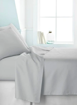 Zephyr Home Collections ~ 4 Pc Queen Sheet Set ~ 310 Thread Count ~ Gray Color - £35.87 GBP