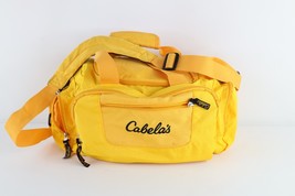 Vintage 90s Cabelas Spell Out Handled Duffel Bag Carry On Weekender Ammo... - $37.83