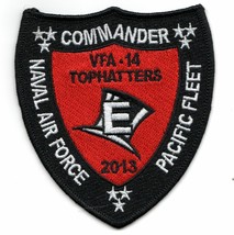 4&quot; Navy VFA-14 2013 Battle E Commander Air Force Embroidered Jacket Back Patch - £27.52 GBP