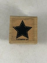 Illustrated Star Shape Stampin Up Woodblock Rubber Stamp - £3.72 GBP