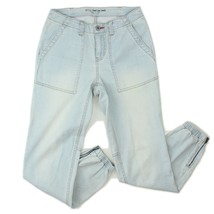 Peace Love World Womens Light Wash Denim Joggers Blue Jeans Size 00 - $9.89