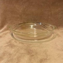 Vintage Fire King 9&quot; Handled Glass Baking Pie Plate (#461) - $12.87