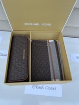 Michael Kors MK Notebook and Pencil Case Gift Set -Brown - £103.11 GBP